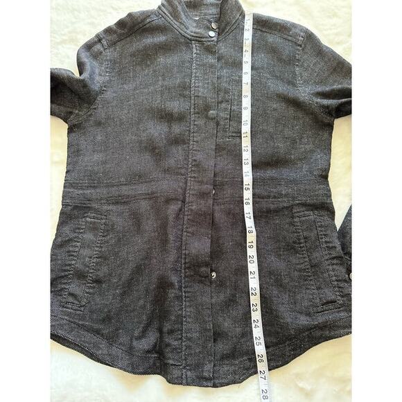 Eileen Fisher Women’s Denim Jacket 53%cotton 45%linen Full Zip Unlined Size PM - Picture 12 of 12